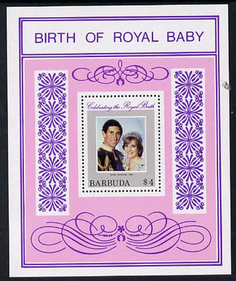 Barbuda 1982 Prince William,m/sheet (SG MS 616) unmounted mint