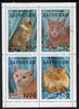 Dagestan Republic 1996 Cats #1 sheetlet containing 4 values unmounted mint