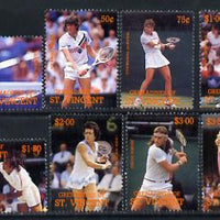 St Vincent - Grenadines 1988 International Tennis Players set of 8 unmounted mint SG 582-89