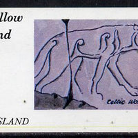Eynhallow 1982 Medieval Art (Celtic Wolf) imperf souvenir sheet (£1 value) unmounted mint