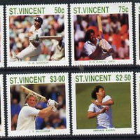 St Vincent 1988 Cricketers perf set of 8 unmounted mint SG 1144-51