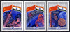 Russia 1984 Soviet-Indian Space Co-operation set of 3 unmounted mint, SG 5424-26, Mi 5371-73*
