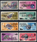 Fujeira 1969 Space Achievements perf set of 8 with Apollo 8 opt, Mi 341-48A unmounted mint