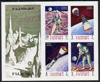 Fujeira 1969 Apollo Space Flights imperf m/sheet, Mi BL 14B unmounted mint