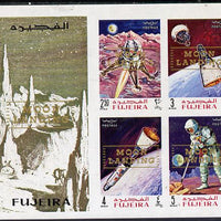 Fujeira 1969 Apollo Space Flights imperf m/sheet with Moon Landing opt unmounted mint, Mi BL 16B