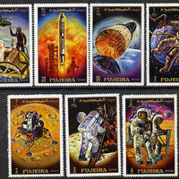 Fujeira 1970 Apollo 12 Space Flight perf set of 7, Mi 449-55A unmounted mint