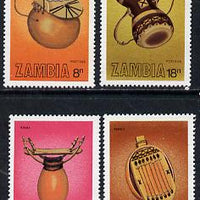 Zambia 1981 Musical Instruments set of 4 unmounted mint, SG 356-59*