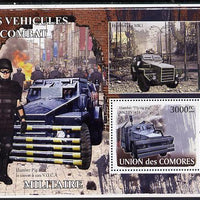 Comoro Islands 2008 Military Vehicles perf s/sheet unmounted mint Michel BL436