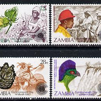Zambia 1983 Commonwealth Day set of 4 unmounted mint, SG 379-82*