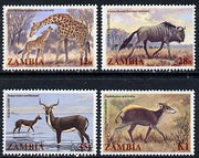 Zambia 1983 Wildlife set of 4 unmounted mint, SG 388-91*