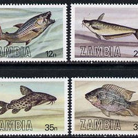 Zambia 1983 Fish perf set of 4 unmounted mint, SG 392-95*
