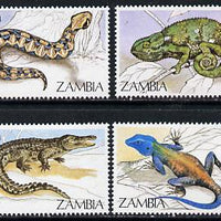 Zambia 1984 Reptiles set of 4 unmounted mint, SG 412-15