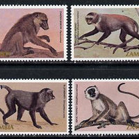 Zambia 1985 Primates set of 4 unmounted mint, SG 425-28*