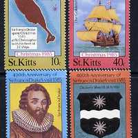 St Kitts 1985 Christmas (Sir Francis Drake) set of 4 unmounted mint, SG 181-84