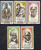 Guinea - Conakry 1962 African Heroes & Martyrs perf set of 5 unmounted mint, SG 336-40
