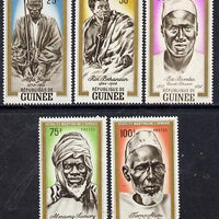 Guinea - Conakry 1962 African Heroes & Martyrs perf set of 5 unmounted mint, SG 336-40