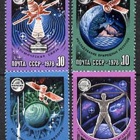 Russia 1978 Space Research set of 4 unmounted mint, SG 4772-75, Mi 4730-33*
