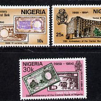 Nigeria 1984 25th Anniversary of Central Bank set of 3, SG 473-5 unmounted mint*