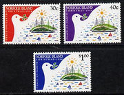 Norfolk Island 1986 Christmas set of 3 unmounted mint (SG 393-5)