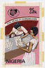 Nigeria 1983 World Communications Year - original hand-painted artwork for 25k value (Newspaper Kiosk) by NSP&MCo Staff Artist Samuel A M Eluare on card 5" x 8.5", endorsed B5