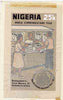 Nigeria 1983 World Communications Year - original hand-painted artwork for 25k value (Newspaper Kiosk) by Godrick N Osuji on card 5" x 8.5", endorsed B8