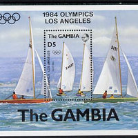 Gambia 1984 Olympic Games m/sheet (Yachting) unmounted mint SG MS 533