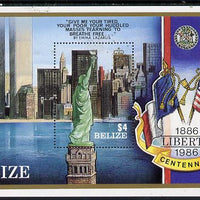 Belize 1986 Centenary of Statue of Liberty perf m/sheet unmounted mint SG MS 928