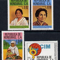 Honduras 1980 Women's Commission set of 4 unmounted mint (SG 990-3)