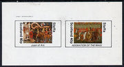 Staffa 1982 Tapestries (Joan of Arc & Adoration of Magi) imperf set of 2 unmounted mint