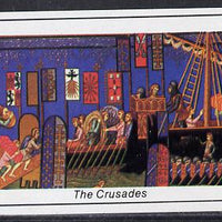 Staffa 1982 Tapestries (The Crusades) imperf souvenir sheet (£1 value) unmounted mint