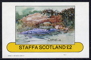 Staffa 1982 Scenes from Shakespeare's Plays (Ophelia) imperf deluxe sheet (£2 value) unmounted mint