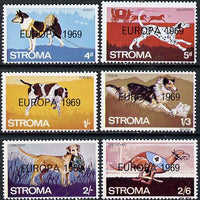 Stroma 1969 Dogs perf set of 6 each opt'd 'Europa 1969' unmounted mint