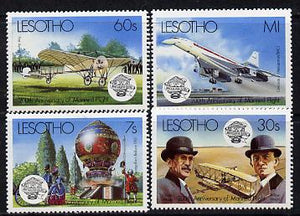 Lesotho 1983 Manned Flight set of 4 unmounted mint SG 545-48