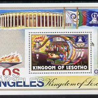 Lesotho 1984 Los Angeles Olympic Games m/sheet unmounted mint SG MS 595