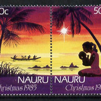 Nauru 1985 Christmas set of 2 unmounted mint SG 326-7