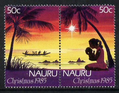 Nauru 1985 Christmas set of 2 unmounted mint SG 326-7