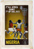 Nigeria 1973 Second All Africa Games - original hand-painted artwork (undenominated) by Austin Ogo Onwudimegwu showing Netball, on card 5" x 8.5"