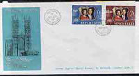 Seychelles 1972 Royal Silver Wedding set of 2 on illustrated cover with first day cancel