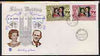 Solomon Islands 1972 Royal Silver Wedding set of 2 on illustrated cover with first day cancel