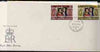 Gilbert & Ellice Islands 1972 Royal Silver Wedding set of 2 on cover with first day cancel