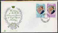Anguilla 1973 Royal Wedding set of 2 on illustrated cover with first day cancel