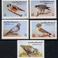 Syria 1978 Birds unmounted mint set of 5, SG 1371-75