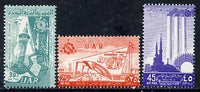 Syria 1958 Damascus Fair set of 3, SG 659-61*