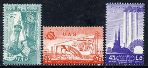 Syria 1958 Damascus Fair set of 3, SG 659-61*