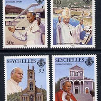 Seychelles 1986 Visit of Pope John Paul set of 4 unmounted mint, SG 654-57*