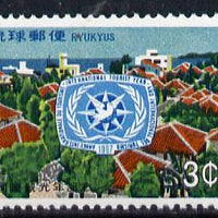Ryukyu Islands 1967 International Tourist Year unmounted mint, SG 197*