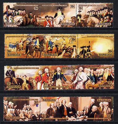 Barbuda 1976 USA Bicentenary the set of 12 unmounted mint, SG 249-60