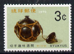 Ryukyu Islands 1970 Philatelic Week (Sake Flask) unmounted mint SG 229*