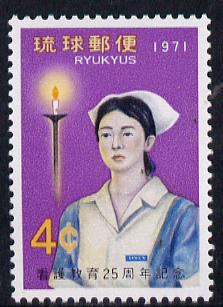 Ryukyu Islands 1971 Nurses' Training Scheme unmounted mint, SG 260*