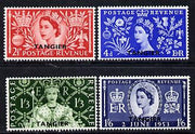 Morocco Agencies - Tangier 1953 Coronation set of 4 unmounted mint SG 306-9